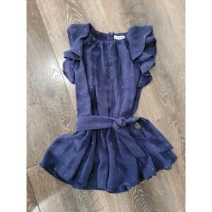 Mayoral‎ Toddler Girl Blue Polka Dot Dress - Size 2 #8